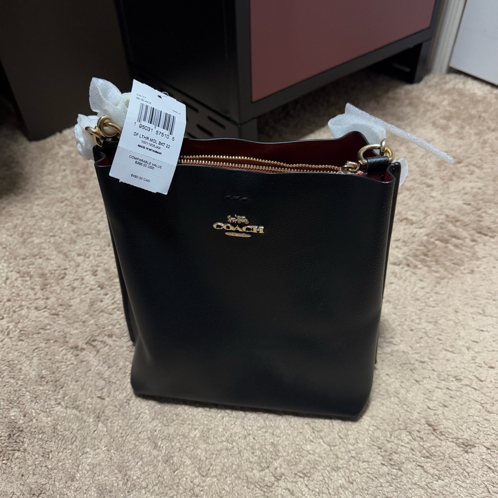 Coach Mollie Bucket Bag 22 in color Black